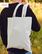 Tiger Cotton Shopping Bag With Long Handles