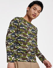 Roly - Molano T-Shirt Long Sleeve Camouflage Forest 232 Camouflage Grey 233 /Titelbild
