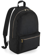 Metallic Zip Backpack
