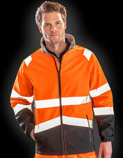 Result Safe-Guard - Printable Safety Softshell Jacket Fluorescent Orange Fluorescent Yellow Black /Titelbild