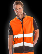 Result Safe-Guard - Printable Safety Softshell Gilet Fluorescent Orange Fluorescent Yellow Black /Titelbild