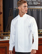 Premier Workwear - Essential Long Sleeve Chef s Jacket Black White /Titelbild