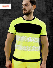 Korntex - EOS Hi-Vis Workwear T-Shirt With Printing Area Signal Yellow Signal Orange Black /Titelbild