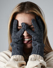 Beechfield - TouchScreen Smart Gloves Black Heather Grey Heather Navy /Titelbild