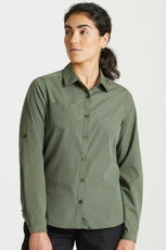 Craghoppers Expert - Expert Womens Kiwi Long Sleeved Shirt Dark Cedar Green Black Carbon Grey Pebble /Titelbild