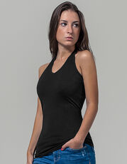 Build Your Brand - Ladies  Neckholder Shirt Black /Titelbild