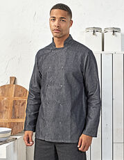 Premier Workwear - Denim Chef s Jacket Grey Denim (ca. Pantone 425) Black Denim (ca. Pantone 433) /Titelbild