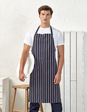 Premier Workwear - Striped Bib Apron Navy Black White /Titelbild