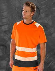 Result Genuine Recycled - Recycled Safety T-Shirt Fluorescent Orange Fluorescent Yellow Black /Titelbild