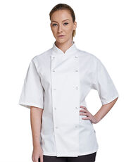Dennys London - Short Sleeve Chef Jacket Black White /Titelbild