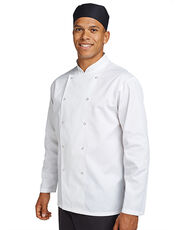 Dennys London - Unisex Long Sleeve Chef Jacket Black White /Titelbild