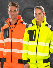 Result Genuine Recycled - Recycled Zipped Safety Hoody Fluorescent Yellow Fluorescent Orange Black /Titelbild