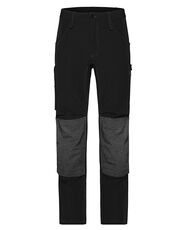 James&Nicholson - Workwear Pants 4-Way Stretch Slim Line Navy Black Carbon /Titelbild