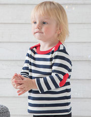 Babybugz - Baby Stripy Long Sleeve T Navy Red Washed White /Titelbild