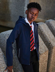 Regatta Junior - Kids  Octagon 3-Layer Hooded Softshell Jacket Navy Black /Titelbild
