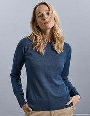 Ladies´ Crew Neck Knitted Pullover
