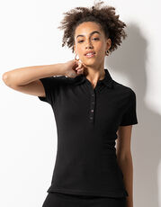 SF Women - Women s Short Sleeved Stretch Polo Black /Titelbild