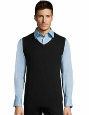 SOL S - Unisex Sleeveless Sweater Gentlemen Navy Medium Grey (Solid) Black /Titelbild