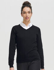 SOL S - Women s V-Neck Sweater Galaxy Medium Grey (Solid) Navy Red Black /Titelbild