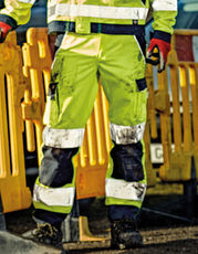 Dickies - High Visibility Industry Trousers EN20471 Yellow Orange Navy /Titelbild
