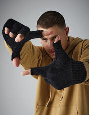 Beechfield - Fingerless Gloves Charcoal Black /Titelbild