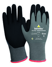 Korntex - Elastic Nitrile Foam Gloves Izmir Black Grey /Titelbild