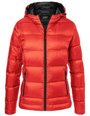 James&Nicholson - Ladies  Hooded Down Jacket Olive Red Yellow Flame Black Blue Navy Camouflage Silver (Solid) /Titelbild