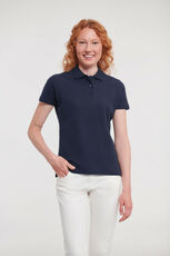 Russell - Ladies  Ultimate Cotton Polo Bright Royal Titanium (Solid) Sky Azure Blue French Navy White Black Burgundy Classic Red Bottle Green /Titelbild