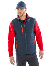 Result Genuine Recycled - Recycled Compass Padded Softshell Gilet Black Grey Red Orange Lime Yellow Royal /Titelbild