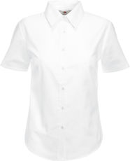 F.O.L. | Lady-Fit Oxford Shirt SSL Oxford Bluse kurzarm