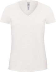 B&C | Blondie Slub /women Damen Medium Fit V-Neck T-Shirt
