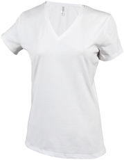 Kariban | K327 Damen Stretch V-Neck T-Shirt 'Electra'