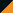 black/orange/white