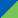 Sapphire Blue Lime Green