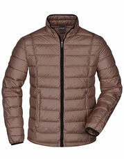 James&Nicholson - Men s Quilted Down Jacket Black Red Coffee Ink Off White /Titelbild