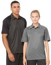 Unisex Performance 3-Button Raglan Polo