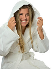 DeLuxe Velour Bathrobe with hood