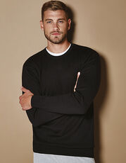 Kustom Kit - Regular Fit Arundel Crew Neck Sweater Graphite (Solid) Black Navy /Titelbild