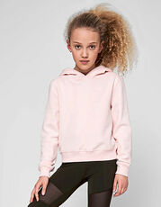 Build Your Brand - Girls Cropped Sweat Hoody Pink Heather Grey White Black /Titelbild