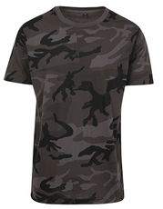 Camo Round Neck Tee