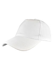 Printwear - 5 Panel Cap White Black Red /Titelbild