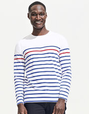 SOL S - Men s Long Sleeve Striped T-Shirt Matelot White French Navy Navy Royal Blue Red /Titelbild