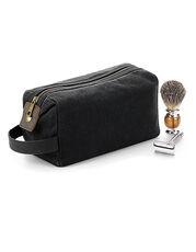 Quadra - Heritage Waxed Canvas Wash Bag Olive Green Black Desert Sand /Titelbild