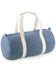 Denim Barrel Bag