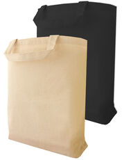 Halink - Canvas Carrier Bag Short Handle Black Natural /Titelbild