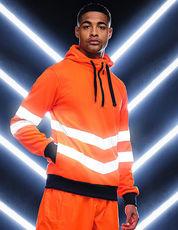 Pro Hi-Vis Overhead Extol Stretch Hoodie