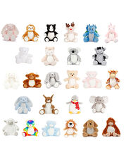 Mumbles - Print Me Teddy Blue Lamb Cream Teddy Pink Kangaroo Light Brown Sloth Brown Koala Bear Grey Highland Cow Brown Teddy Light Brown Bunny Grey Elephant Grey Reindeer Light Brown Teddy White Giraffe Brown Owl Light Brown Lion Brown Bear Rainbow Unicorn Pink Bunny White Dog Pink Bunny Blue Bunny Blue Dragon Black & White Cow /Titelbild