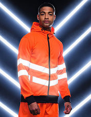 Regatta High Visibility - Pro Hi-Vis FZ Extol Stretch Hoodie Jacket Orange Yellow Navy /Titelbild