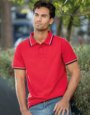 Elevate - Men s Fairfield Poloshirt Navy White Red Grey Melange Black /Titelbild