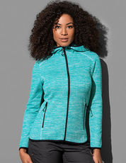 Stedman  - Recycled Fleece Jacket Hero Women Turquoise (Heather) Sweet Pink /Titelbild